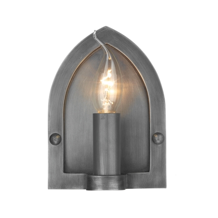  Lindisfarne Antique Pewter Wall Light